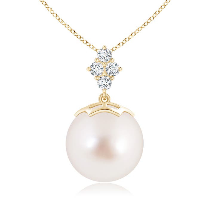 AAAA - South Sea Cultured Pearl / 12.68 CT / 14 KT Yellow Gold