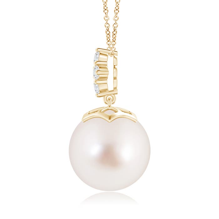 AAAA - South Sea Cultured Pearl / 12.68 CT / 14 KT Yellow Gold