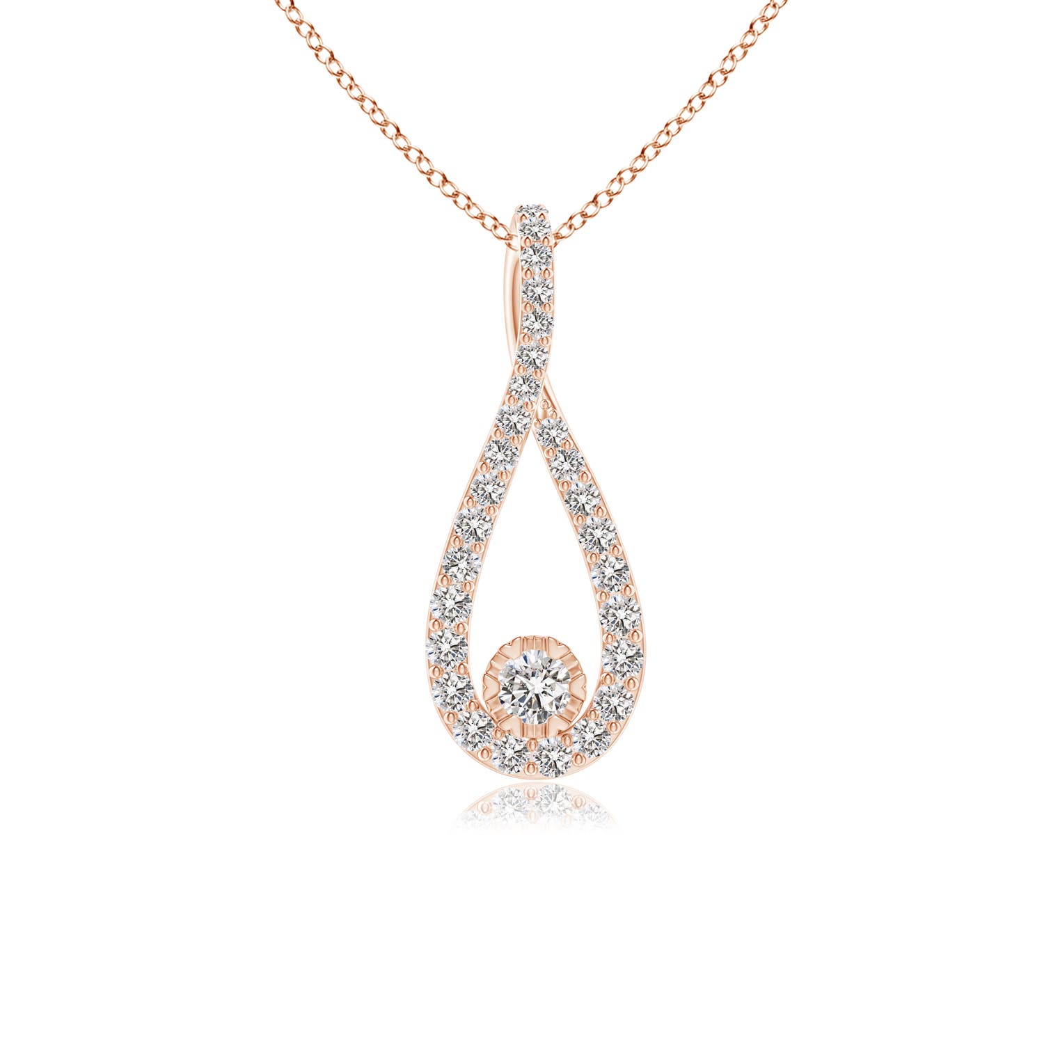 I-J, I1-I2 / 0.26 CT / 14 KT Rose Gold