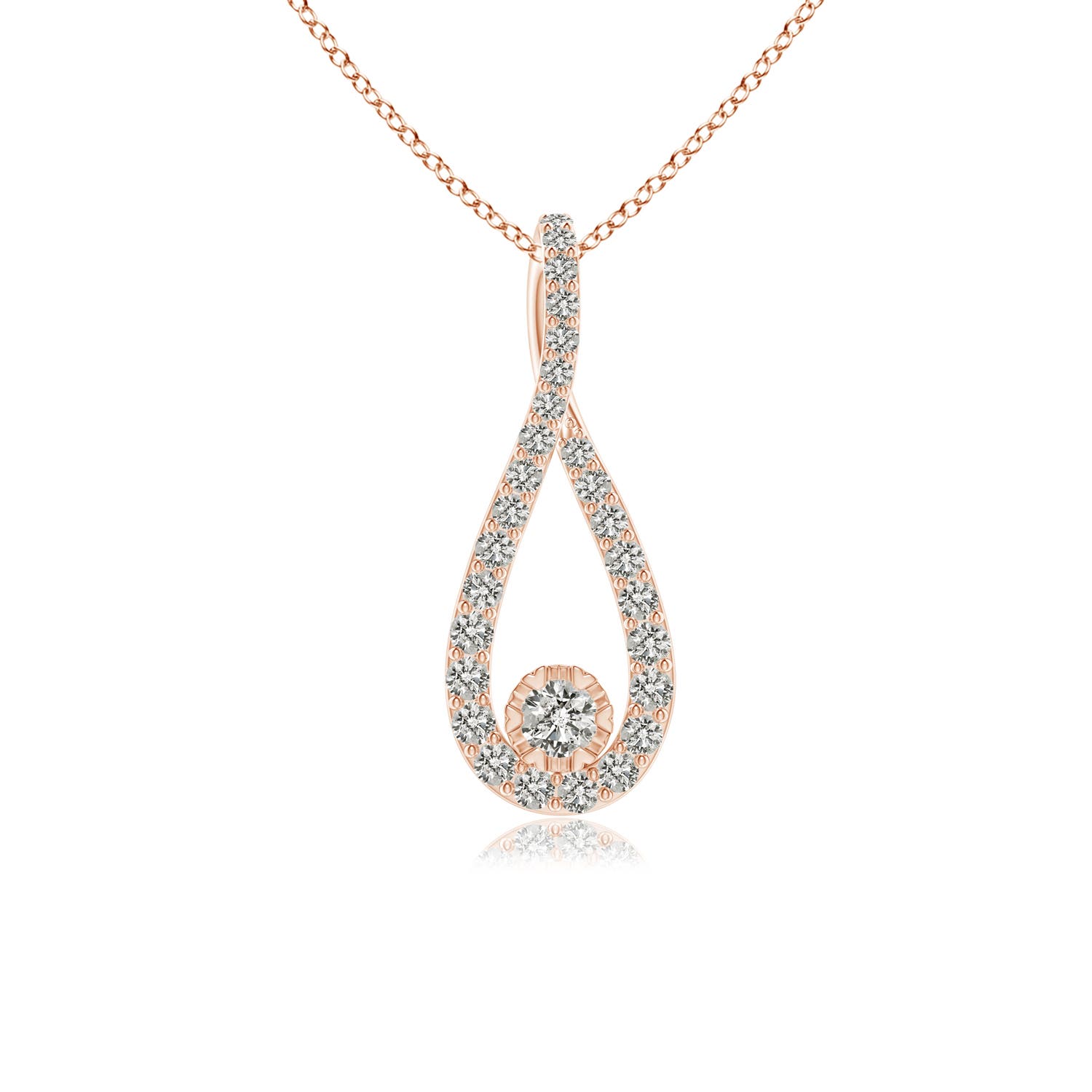 K, I3 / 0.26 CT / 14 KT Rose Gold