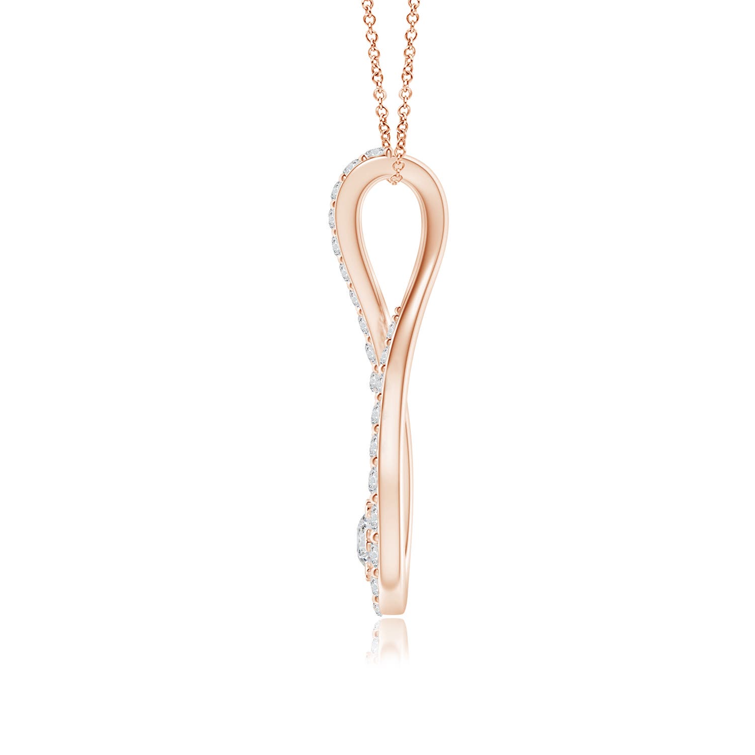 H, SI2 / 0.33 CT / 14 KT Rose Gold