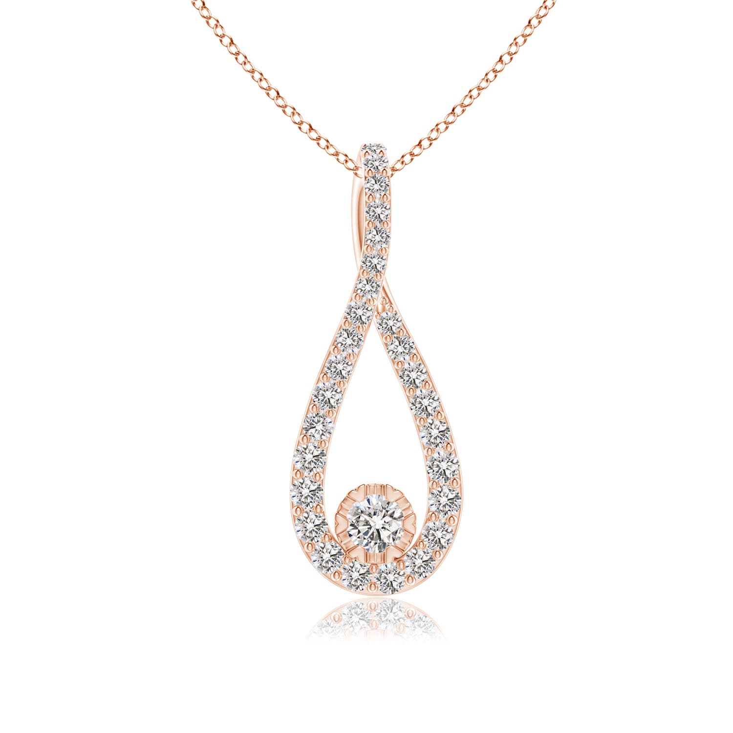 I-J, I1-I2 / 0.33 CT / 14 KT Rose Gold