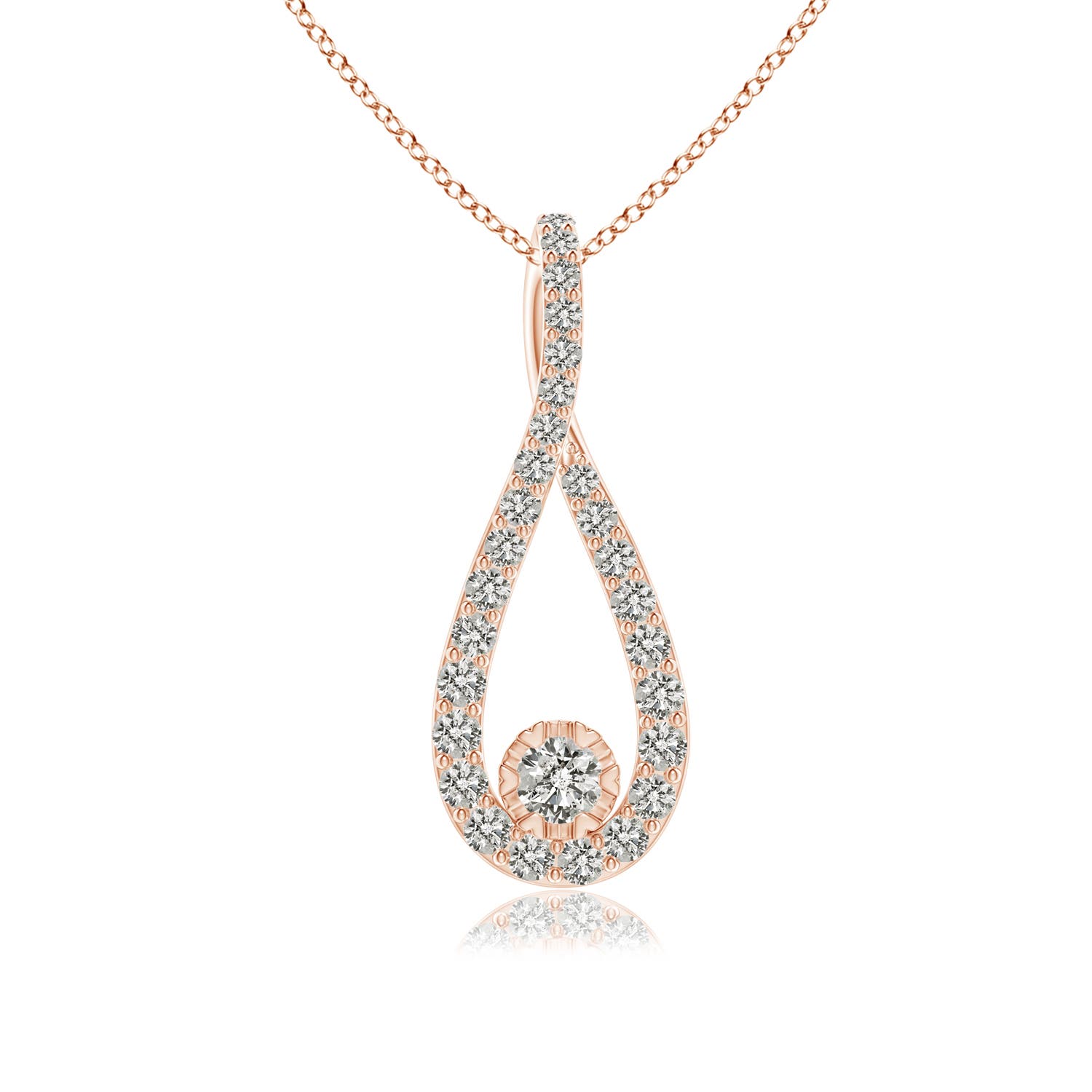 K, I3 / 0.33 CT / 14 KT Rose Gold