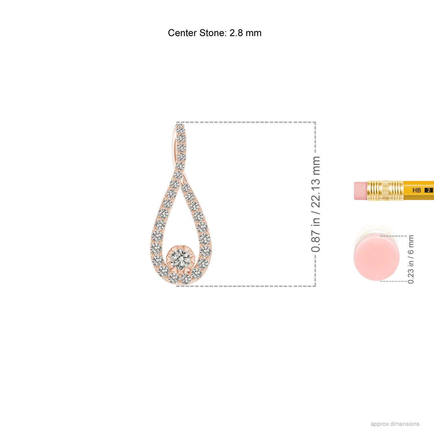 K, I3 / 0.33 CT / 14 KT Rose Gold