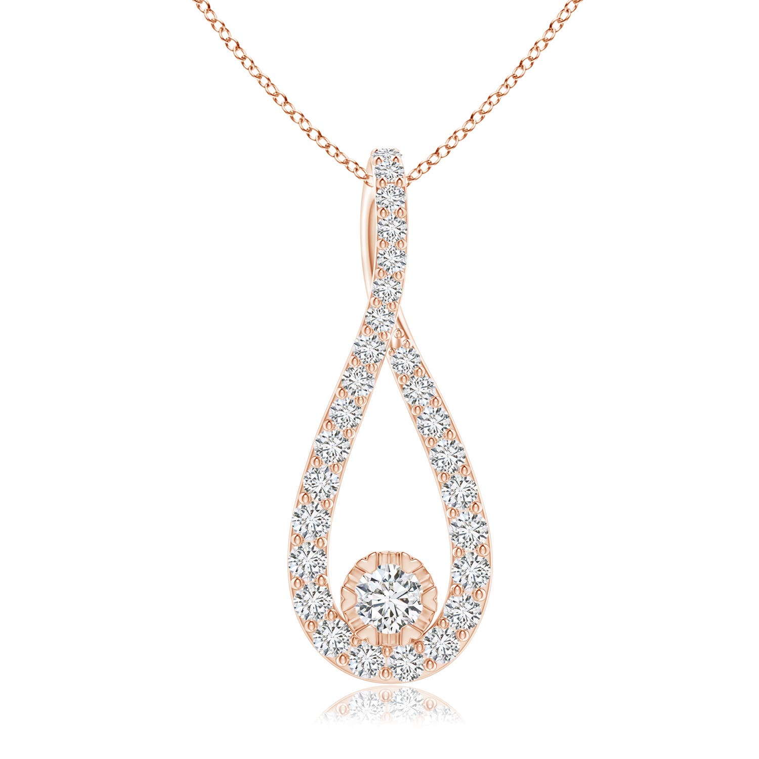 H, SI2 / 0.5 CT / 14 KT Rose Gold