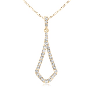 1.7mm HSI2 Diamond Geometric Drop Pendant in 9K Yellow Gold