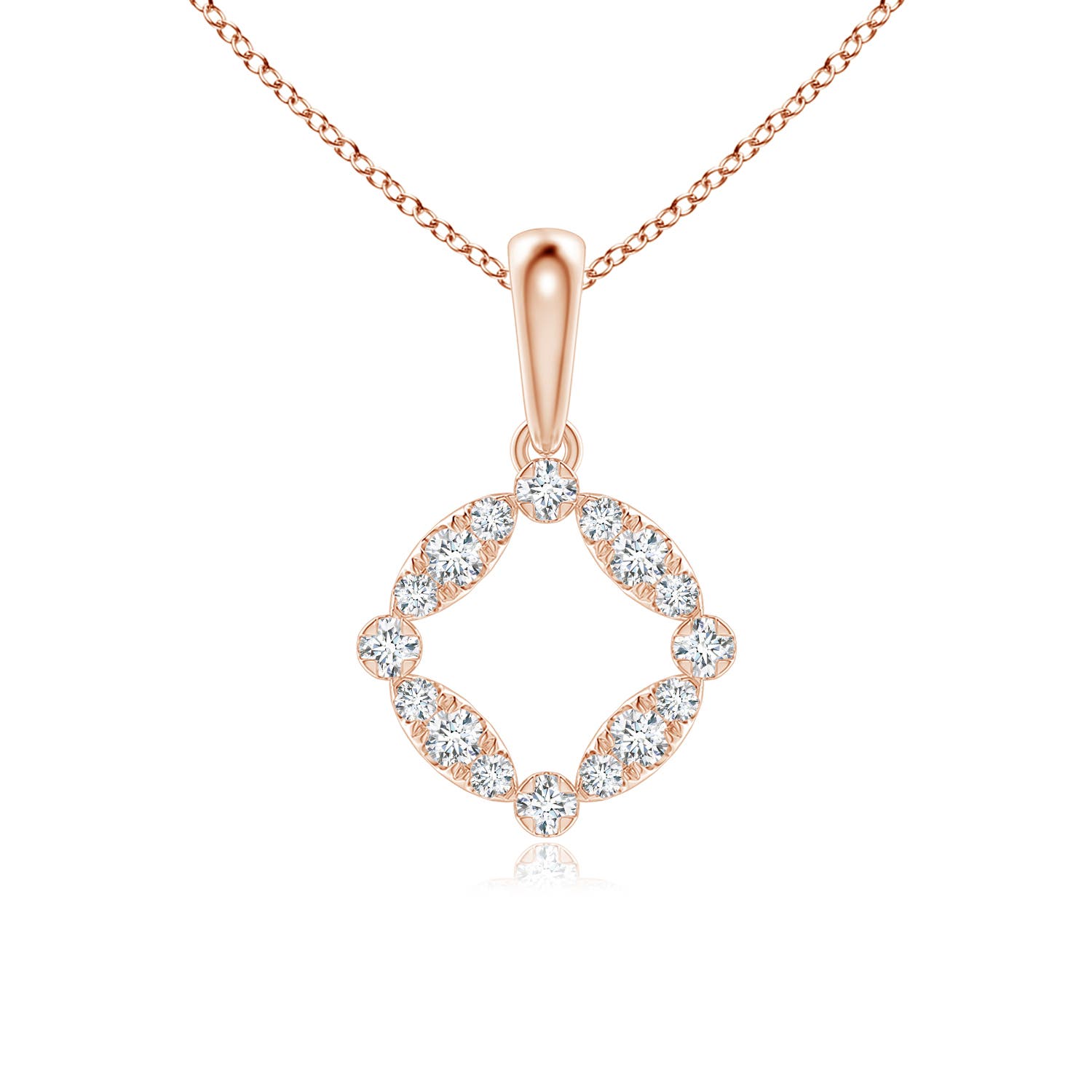 F-G, VS / 0.2 CT / 14 KT Rose Gold