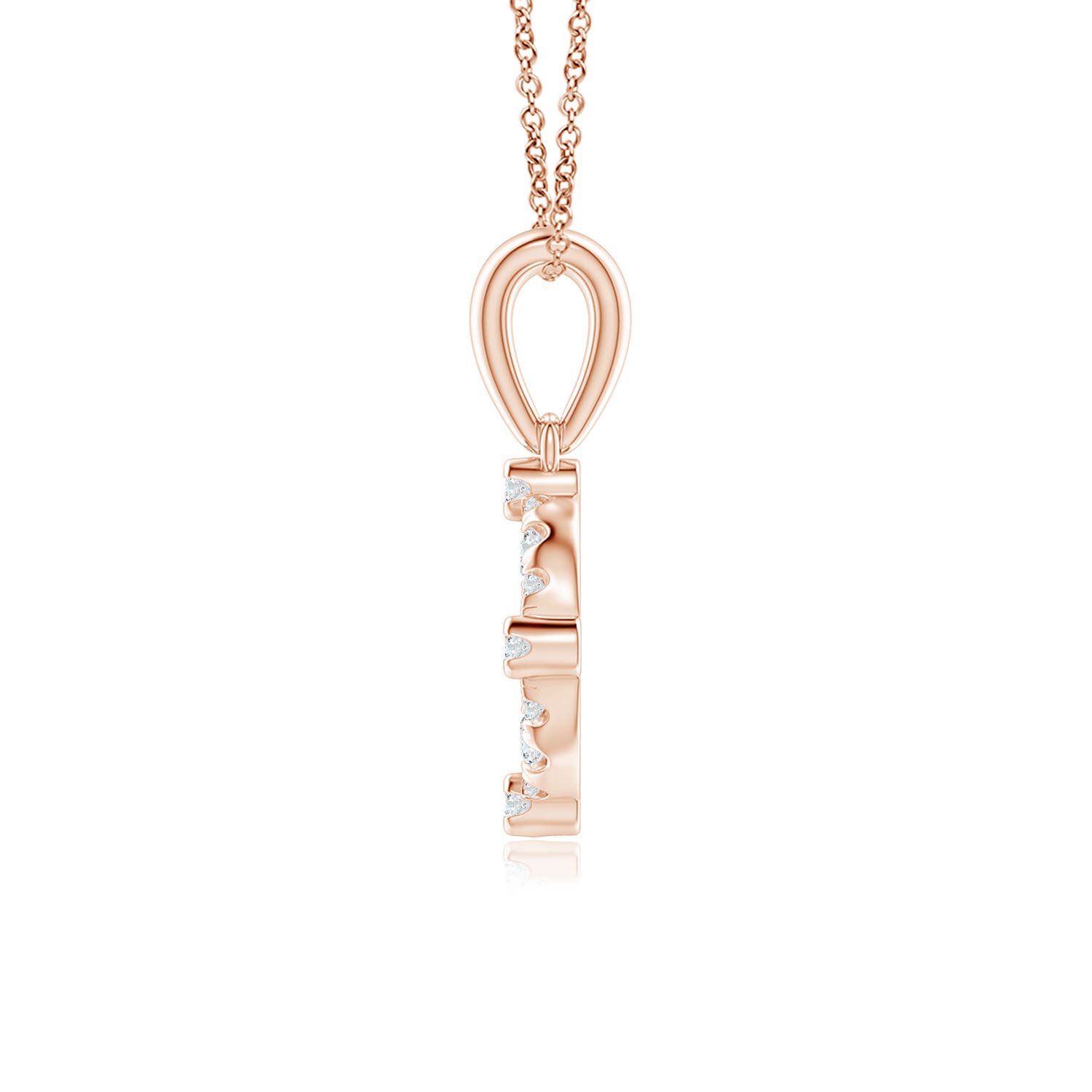 G, VS2 / 0.2 CT / 14 KT Rose Gold