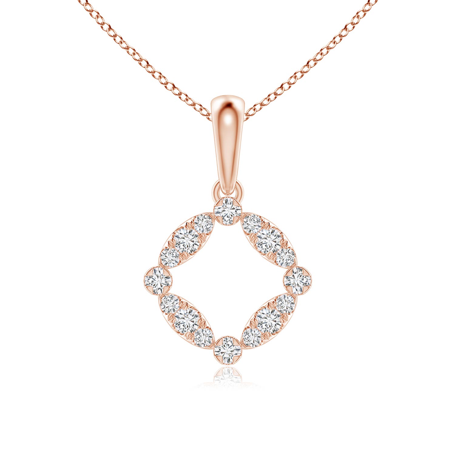 H, SI2 / 0.26 CT / 14 KT Rose Gold