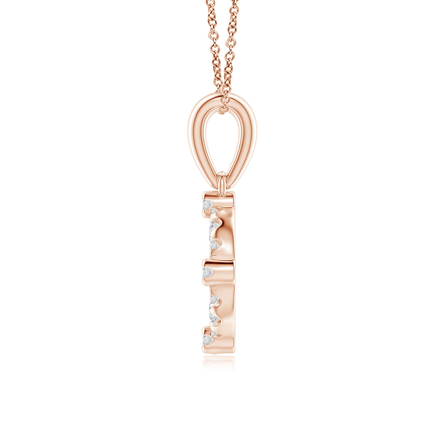 H, SI2 / 0.26 CT / 14 KT Rose Gold