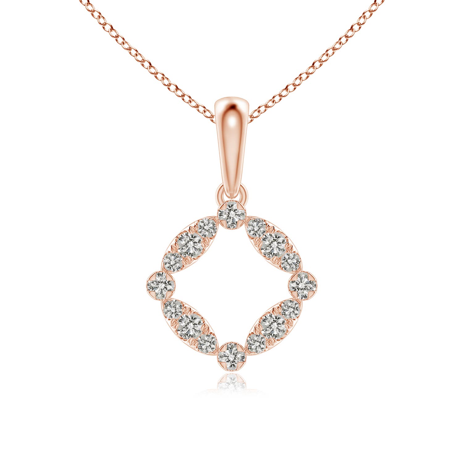 K, I3 / 0.26 CT / 14 KT Rose Gold