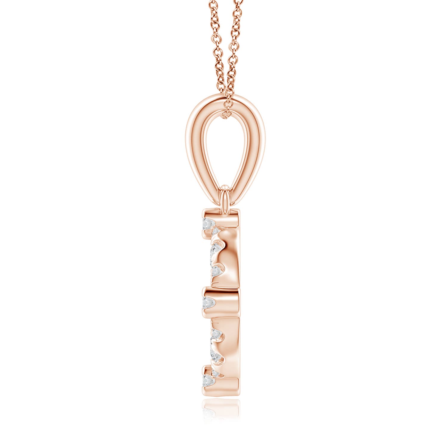 H, SI2 / 0.38 CT / 14 KT Rose Gold