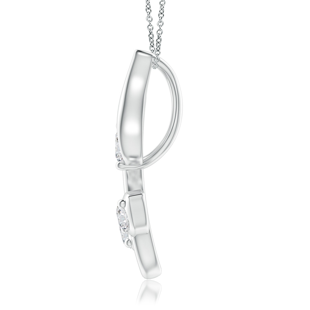 2.8mm HSI2 Classic Diamond Leaf and Vine Pendant in White Gold - side_1