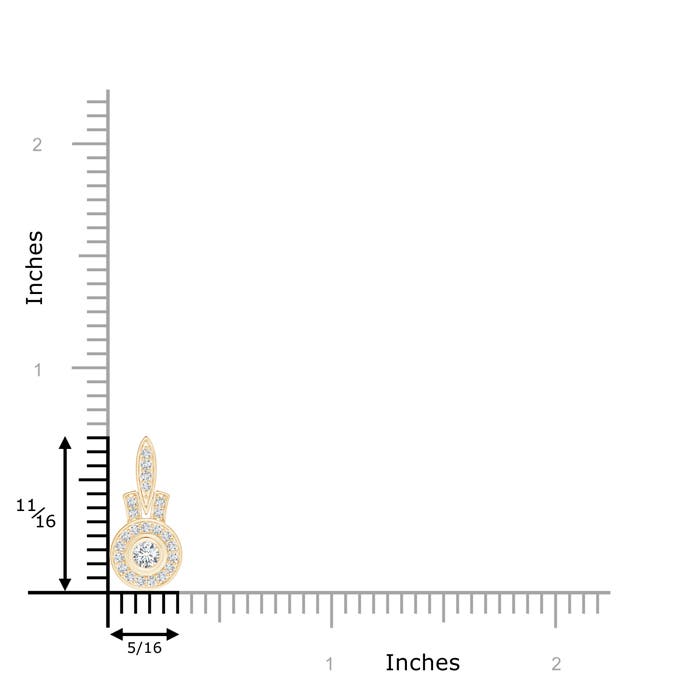 G, VS2 / 0.22 CT / 14 KT Yellow Gold