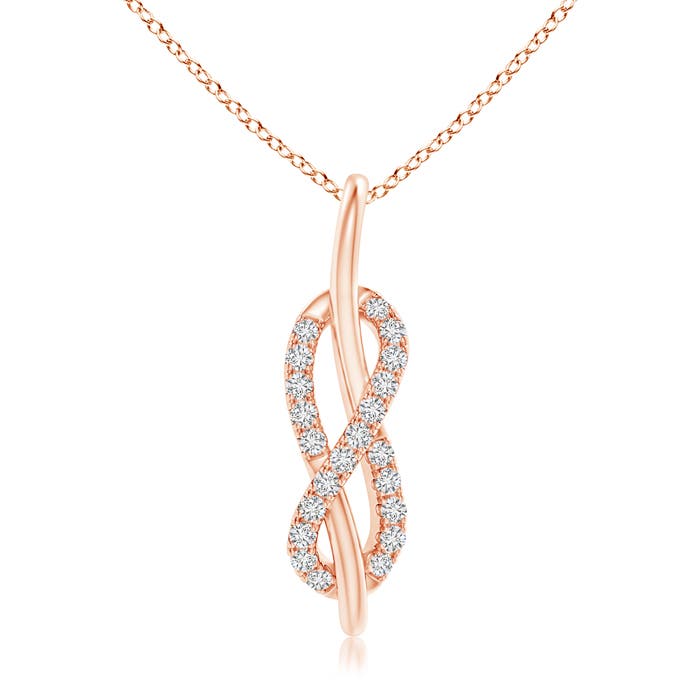 H, SI2 / 0.13 CT / 14 KT Rose Gold