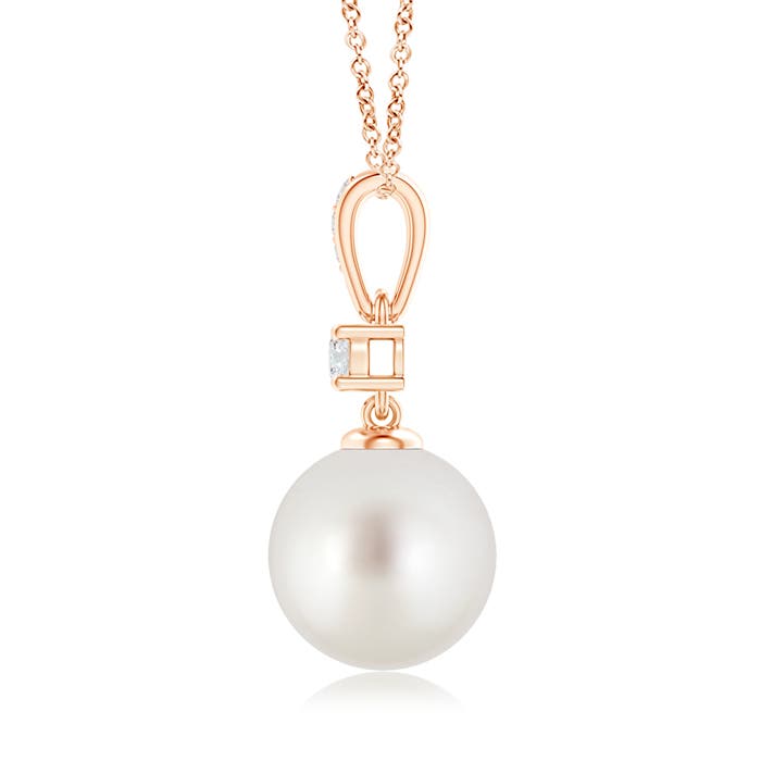 AAA - South Sea Cultured Pearl / 7.32 CT / 14 KT Rose Gold