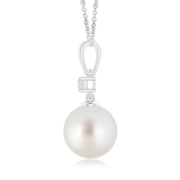 AAA - South Sea Cultured Pearl / 7.32 CT / 14 KT White Gold