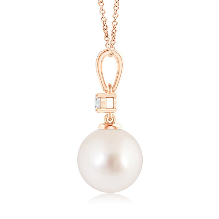 AAAA - South Sea Cultured Pearl / 7.32 CT / 14 KT Rose Gold