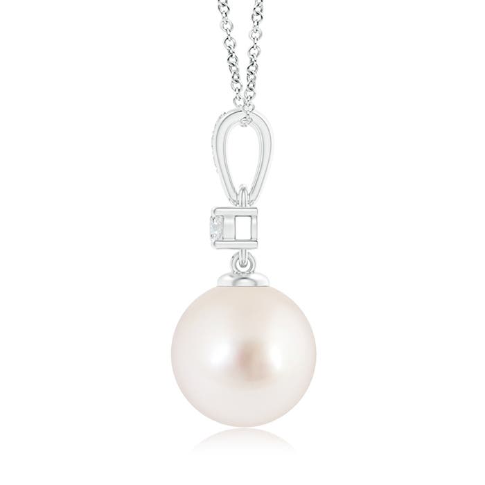 AAAA - South Sea Cultured Pearl / 7.32 CT / 14 KT White Gold