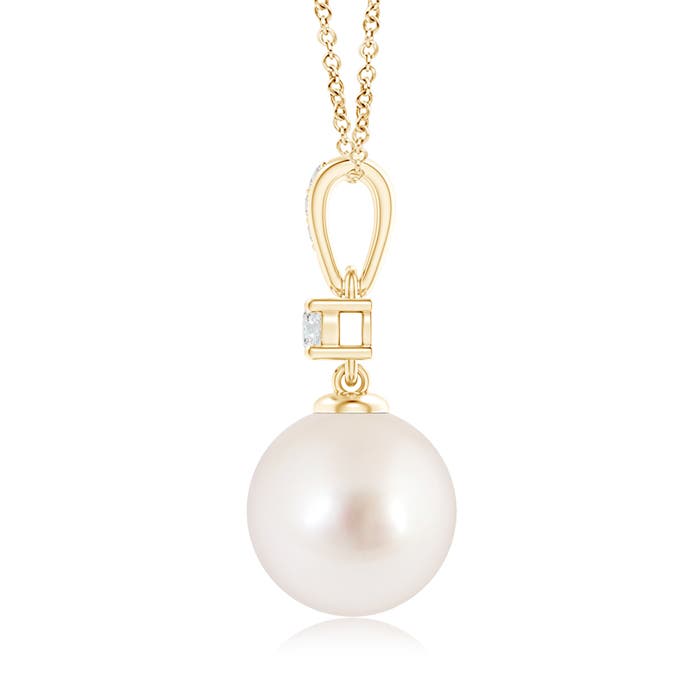 AAAA - South Sea Cultured Pearl / 7.32 CT / 14 KT Yellow Gold