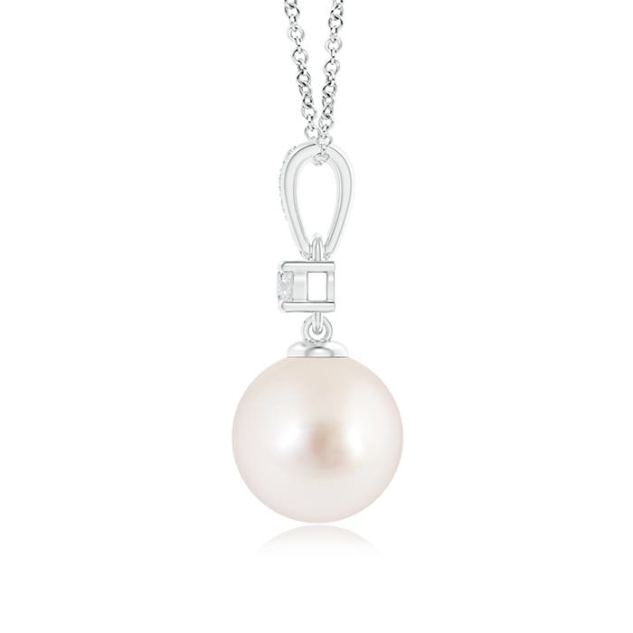 AAAA - South Sea Cultured Pearl / 5.35 CT / 14 KT White Gold