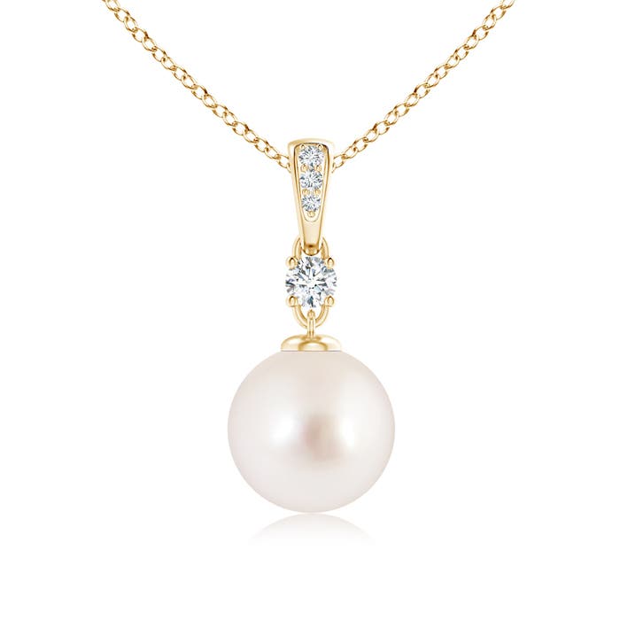 AAAA - South Sea Cultured Pearl / 5.35 CT / 14 KT Yellow Gold