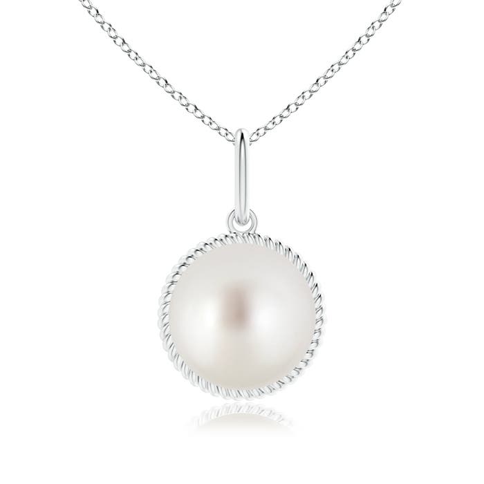 AAA - South Sea Cultured Pearl / 7.2 CT / 14 KT White Gold