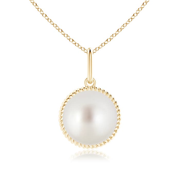 AAA - South Sea Cultured Pearl / 7.2 CT / 14 KT Yellow Gold