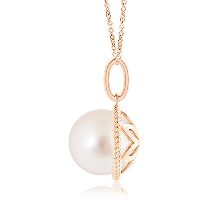 AAAA - South Sea Cultured Pearl / 7.2 CT / 14 KT Rose Gold