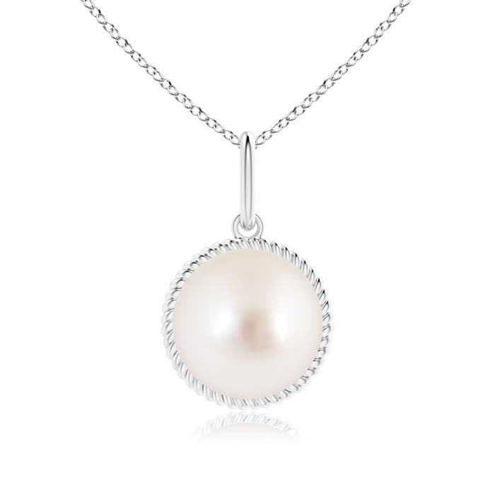 AAAA - South Sea Cultured Pearl / 7.2 CT / 14 KT White Gold