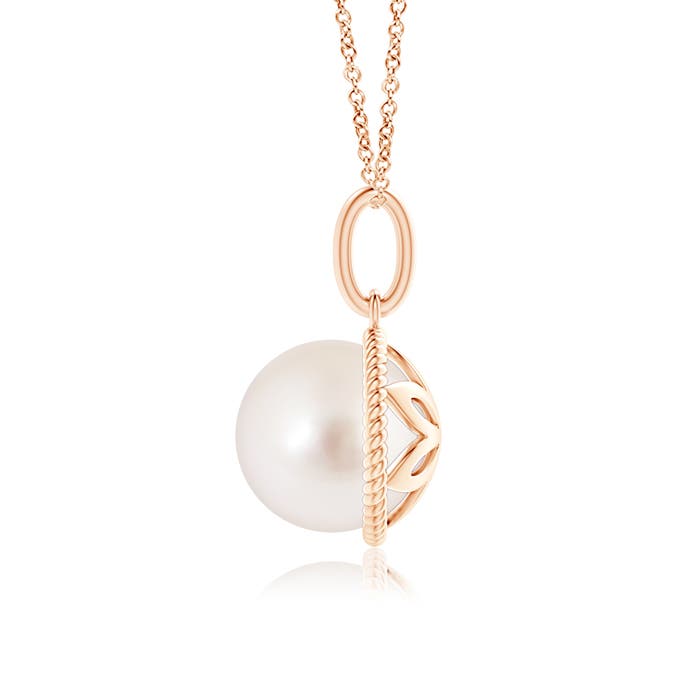 AAAA - South Sea Cultured Pearl / 5.25 CT / 14 KT Rose Gold