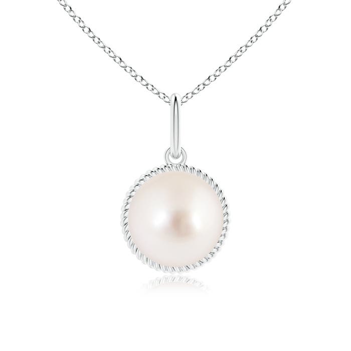 AAAA - South Sea Cultured Pearl / 5.25 CT / 14 KT White Gold