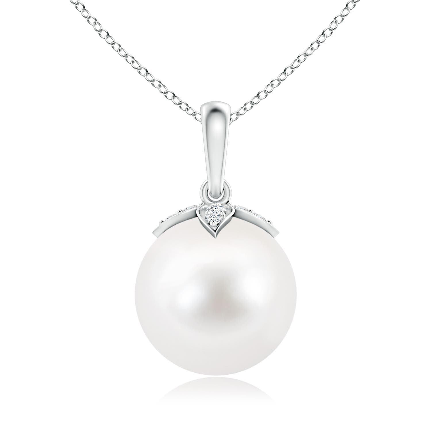 ★PEARLY MORE★ Drop Pendant Magnet Slide Necklace Pearl Pendant Necklace, Three Pearl Drop Pendant - Mikimoto