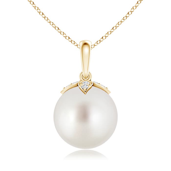 AAA - South Sea Cultured Pearl / 7.26 CT / 14 KT Yellow Gold