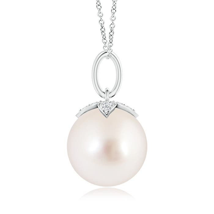 AAAA - South Sea Cultured Pearl / 7.26 CT / 14 KT White Gold