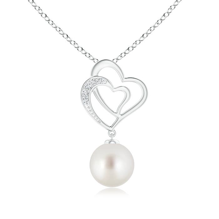 AAA - South Sea Cultured Pearl / 5.29 CT / 14 KT White Gold