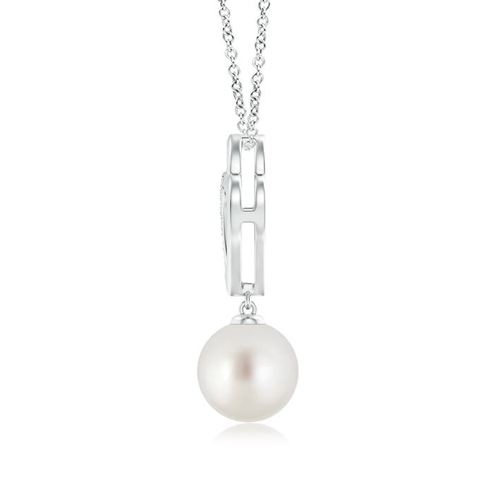 AAA - South Sea Cultured Pearl / 5.29 CT / 14 KT White Gold