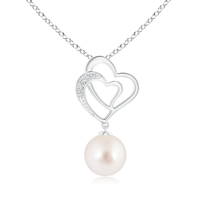 AAAA - South Sea Cultured Pearl / 5.29 CT / 14 KT White Gold