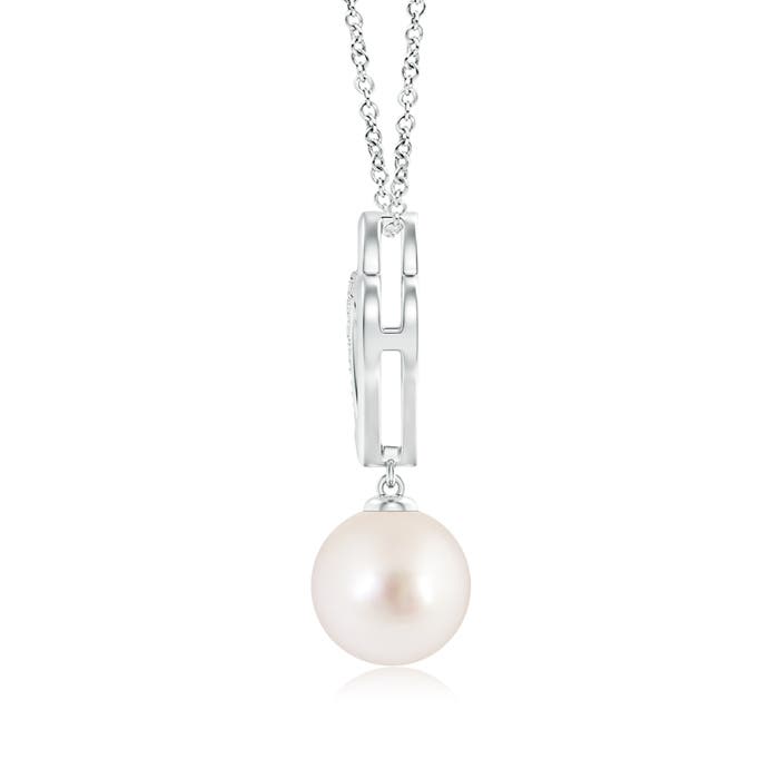 AAAA - South Sea Cultured Pearl / 5.29 CT / 14 KT White Gold