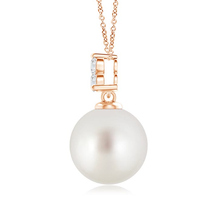 AAA - South Sea Cultured Pearl / 7.37 CT / 14 KT Rose Gold