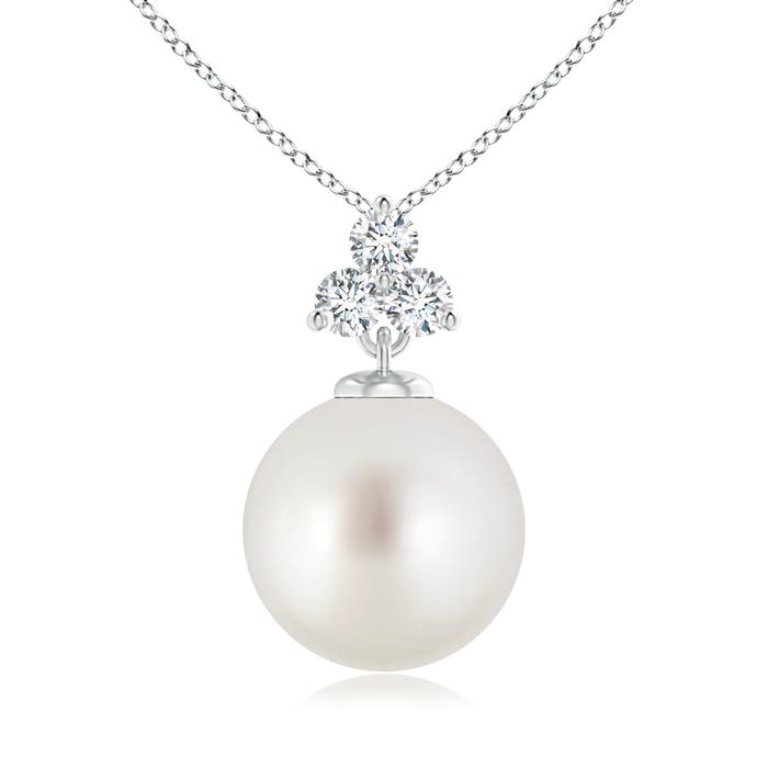 AAA - South Sea Cultured Pearl / 7.37 CT / 14 KT White Gold