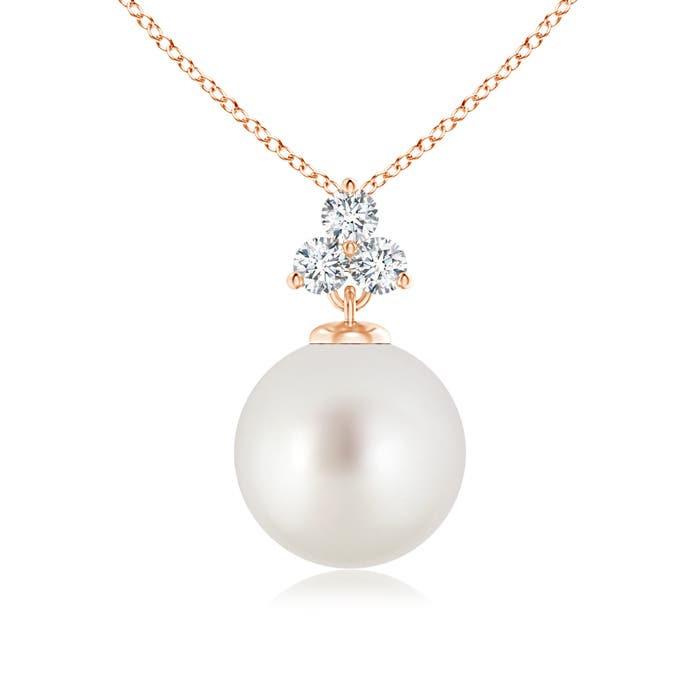 AAA - South Sea Cultured Pearl / 5.38 CT / 14 KT Rose Gold