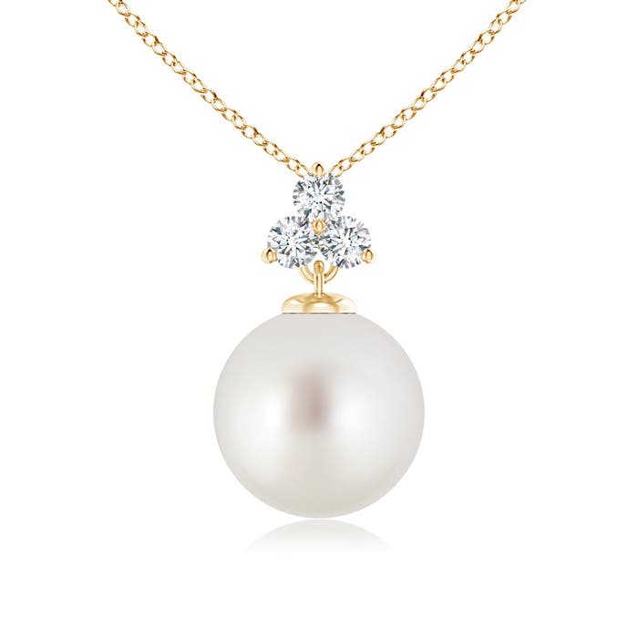 AAA - South Sea Cultured Pearl / 5.38 CT / 14 KT Yellow Gold