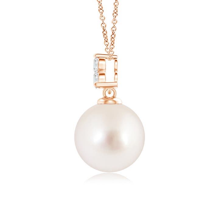 AAAA - South Sea Cultured Pearl / 5.38 CT / 14 KT Rose Gold