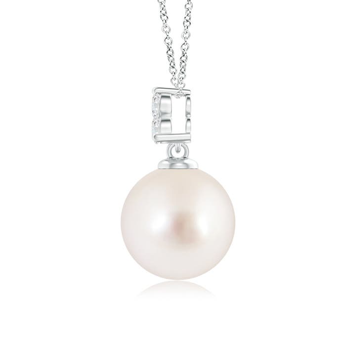 AAAA - South Sea Cultured Pearl / 5.38 CT / 14 KT White Gold