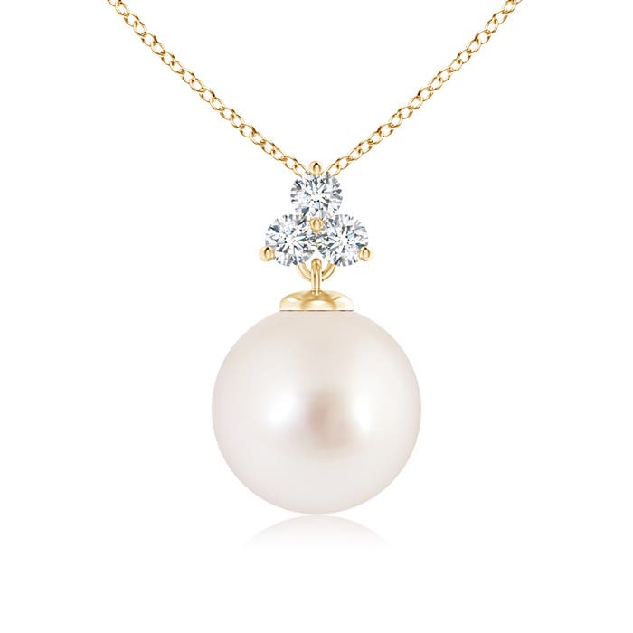 AAAA - South Sea Cultured Pearl / 5.38 CT / 14 KT Yellow Gold