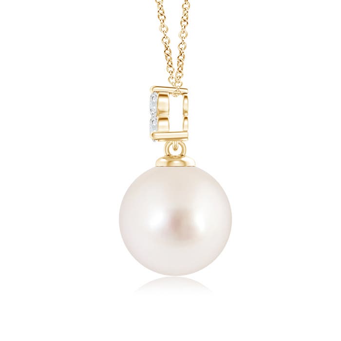 AAAA - South Sea Cultured Pearl / 5.38 CT / 14 KT Yellow Gold