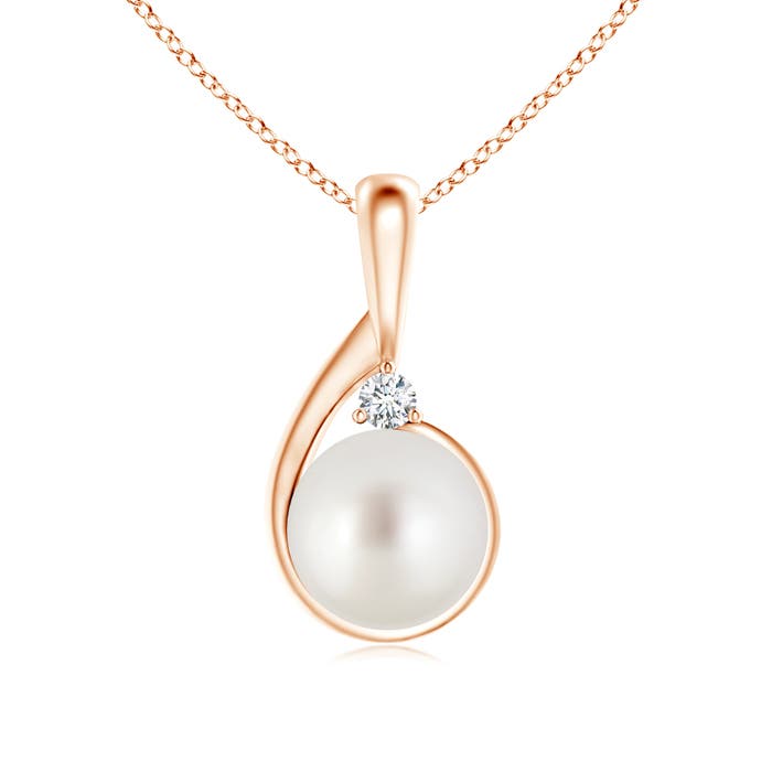 AAA - South Sea Cultured Pearl / 7.3 CT / 14 KT Rose Gold