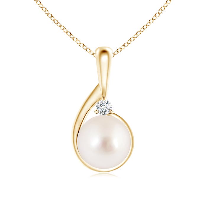 AAAA - South Sea Cultured Pearl / 7.3 CT / 14 KT Yellow Gold