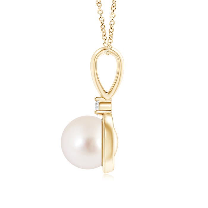 AAAA - South Sea Cultured Pearl / 7.3 CT / 14 KT Yellow Gold